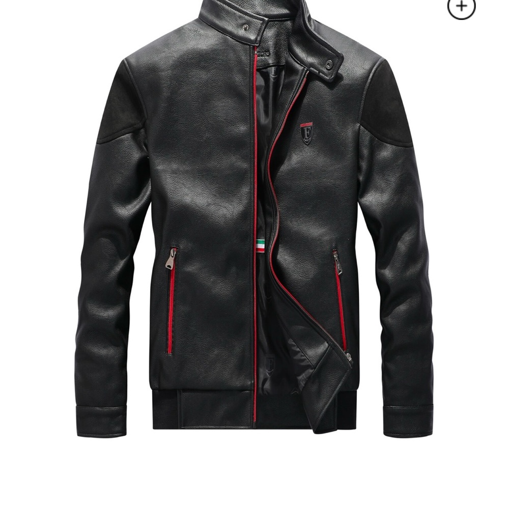Men's Black Leather Jacket